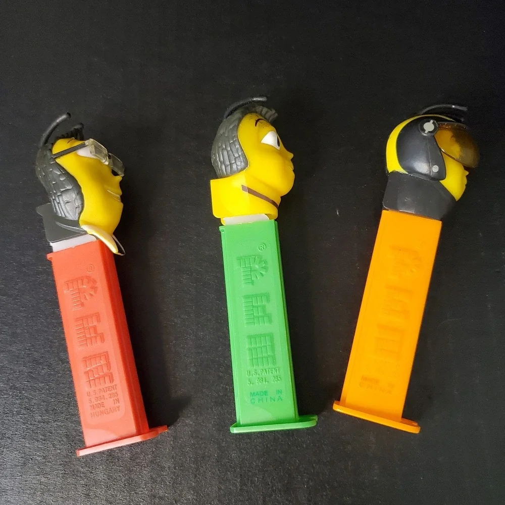 The Bee‎ Movie Pez Dispensers Lot Of 3 Barry Benson, Adam Buzz, Pollen Jock